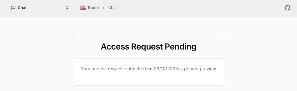 Access Request Pending Status